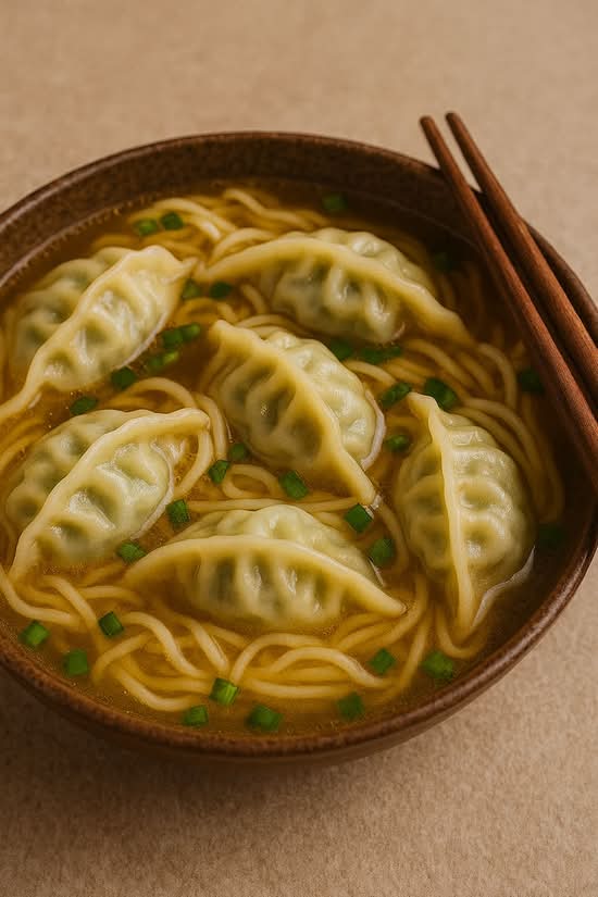 Dumpling Pork Noodle soup猪饺子汤面